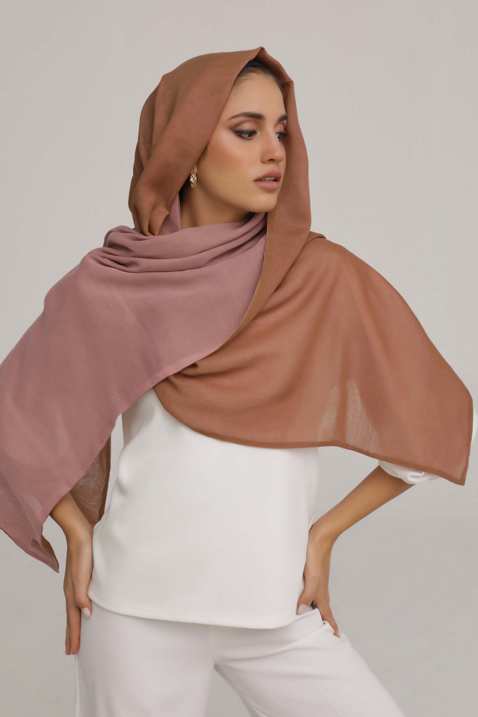 Double-Sided Pink & Brown