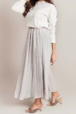 Grey pleated long extender1