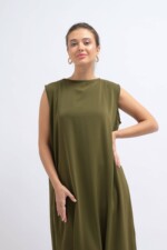 Olivegreen under Abaya Dress1
