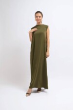 Olivegreen under Abaya Dress3