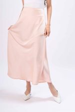 pink silk skirt 2
