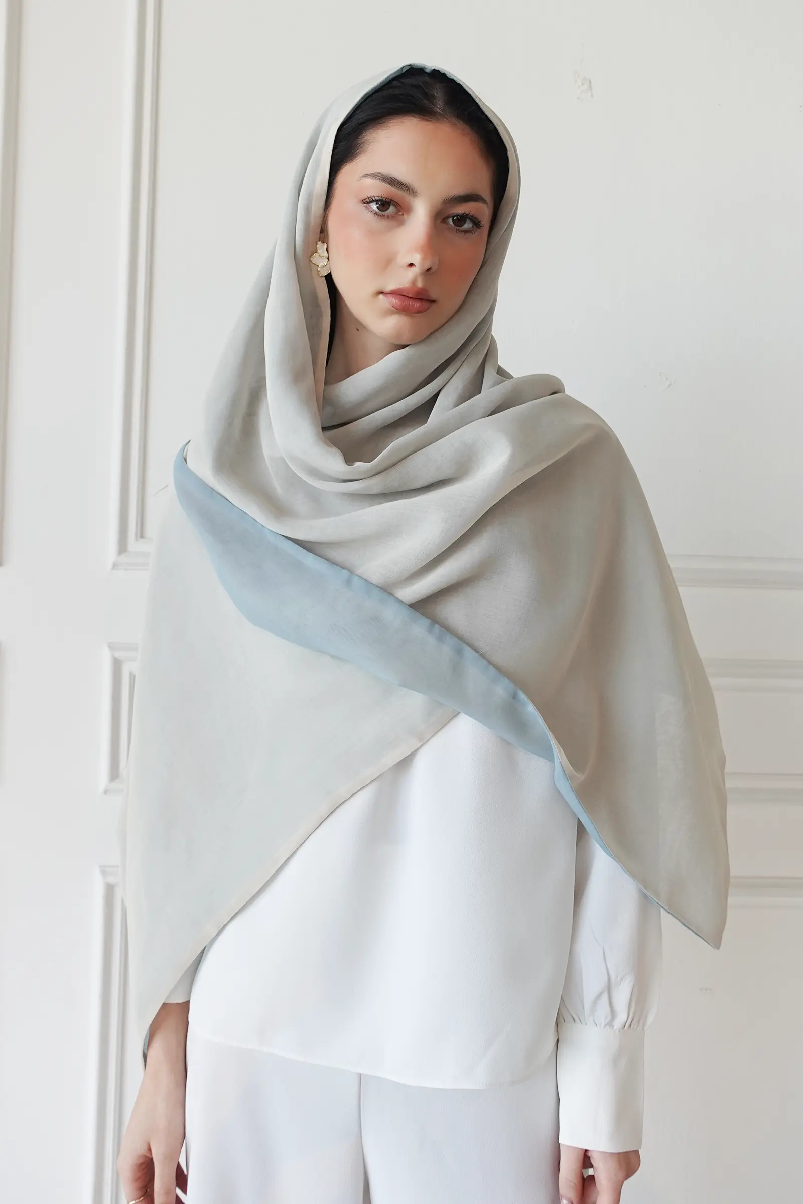 Double sided Blue and Beige