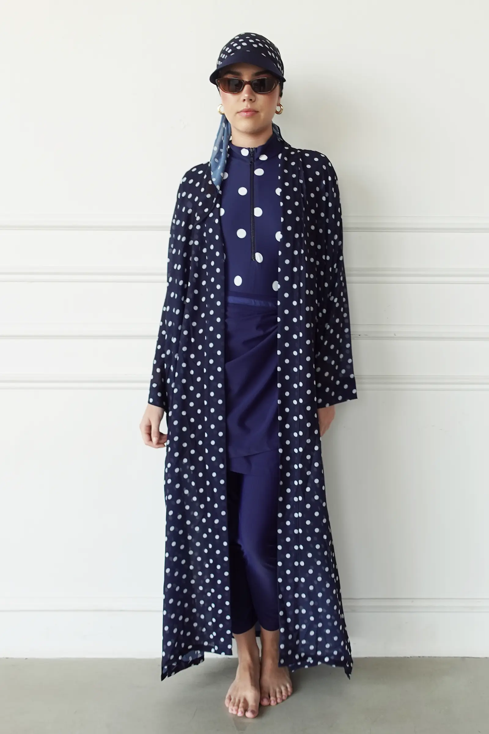 Luna Polka – Kimono & Turban Cap