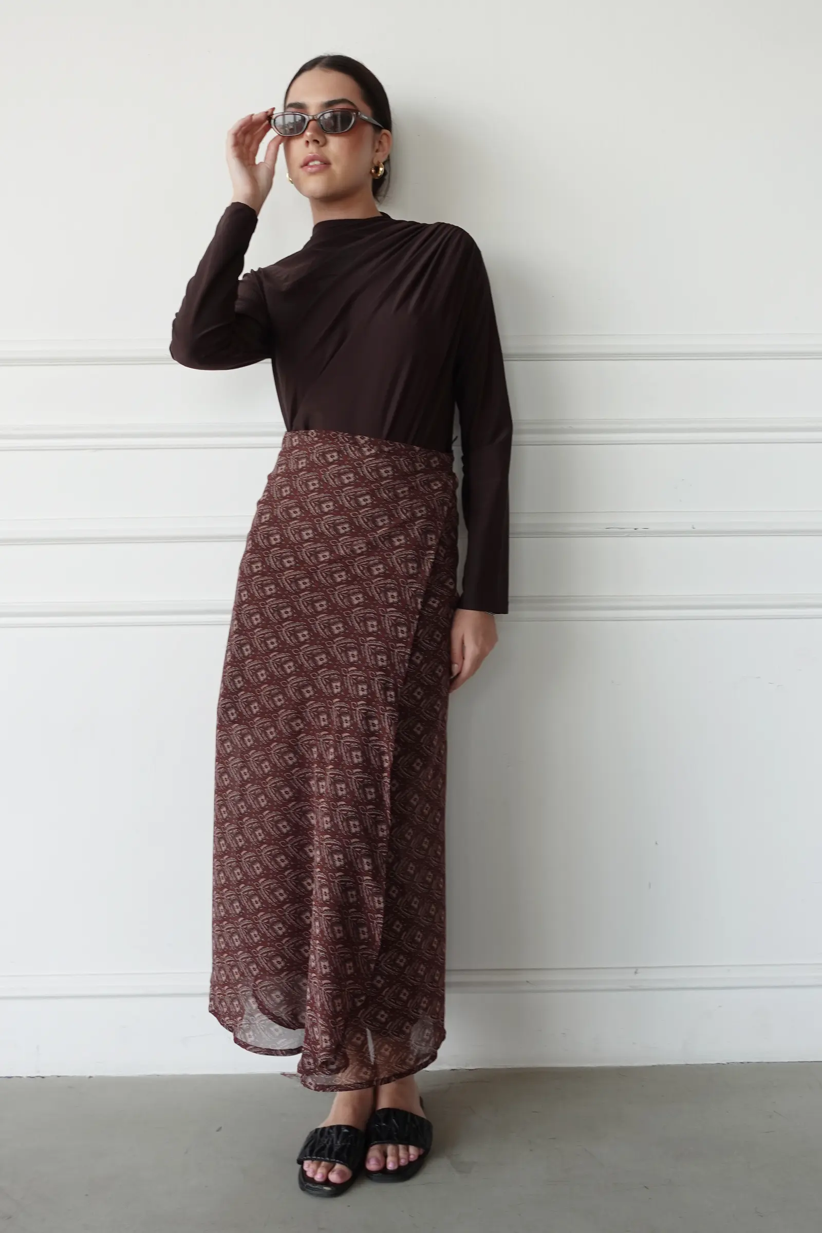 Mahogany Wave Skirt